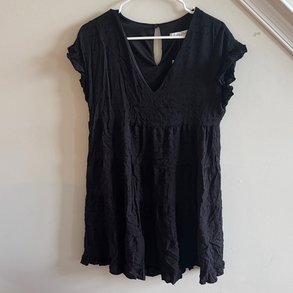 Emory Park Black Textured Dress